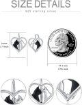 wholesale 925 Sterling Silver Heart-Shaped Cats Stud Earrings with Love Design-0-4
