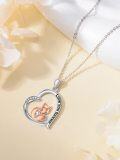 wholesale 925 Sterling Silver Love You Forever Fox Pendant Necklace-0-5