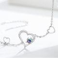 wholesale 925 Sterling Silver Heart and Opal Sea Turtle Charm Anklet Beach Jewelry for Women Girls 7-8 Adjustable Chain Length-0-1