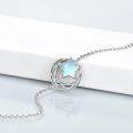 wholesale 925 Sterling Silver Star & Moon Stone Charm Bracelet for Women Girls Birthdays Gift Jewelry Accessories-0-1