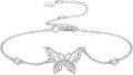 wholesale 925 Sterling Silver Butterfly Charm Bracelet - Elegant  for Women-0-0
