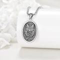 wholesale 925 Sterling Silver Owl Celtic Knot Necklace Norse Pagan  for Him Her-0-3