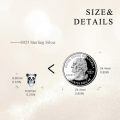 wholesale 925 Sterling Silver Panda Moonstone Stud Earrings Platinum Plated Cute Animal Jewelry For Women-0-5
