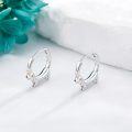 wholesale 925 Sterling Silver Dog Huggie Hoop Earrings Gift for Women-0-2