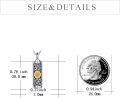 wholesale 925 Sterling Silver Sunflower Urn Pendant with Chain - Keepsake Memorial Jewelry for Ashes-0-3