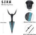 wholesale Sterling Silver Viking Arrowhead Thor s Hammer Axe Wolf Necklace Norse Pagan Jewelry for Men Women-0-9