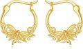 wholesale 10K Gold Dragonfly Hoops Minimalist Earings Gift for Her-0-0
