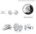 wholesale 925 Sterling Silver Opal Butterfly Moon Stud Earrings for Women - Unique s-0-4