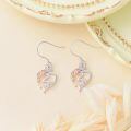 TOUPOP Sterling Silver Rose Heart Butterfly Initial Z Letter Drop Dangle Earrings-0-3