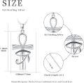 wholesale 925 Sterling Silver Evil Eye Cross Pendant Necklaces for Women Girls Egyptian Amulet Protection s (Silver)-0-3