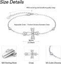wholesale 925 Sterling Silver Celtic Knot Cross Bracelet Adjustable Christian Irish s for Women Wife Her-0-2