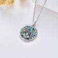 wholesale 925 Sterling Silver Abalone Shell Tree of Life Pendant Necklace for Women-0-2