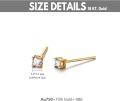 wholesale 10K Gold Round Natural Diamond Stud Earrings (1 ct tw F-G-SI2)-0-4