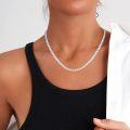wholesale Sterling Silver Moissanite Tennis Necklace - 16-24 Inch, 3-6mm Wide, Hypoallergenic Sparkling Gift-0-1