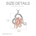 TOUPOP Sterling Silver Heart Sister Necklaces For 3 Sisters Birthday Gifts-0-4