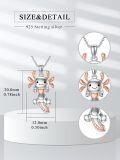 wholesale 925 Sterling Silver Axolotl Pendant Heart Charm Necklace for Women Girls Gift-0-1