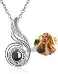 wholesale 925 Sterling Silver Opal CZ Moonstone 12 Month Birthstone Necklace for Women-0-1