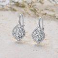 wholesale 925 Sterling Silver Shamrock Clover Earrings, Hypoallergenic Nickel-Free Lead-Free, Ideal Gift for Women-0-1