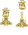 wholesale Gold 925 Sterling Silver Giraffe Stud Earrings - Cute Animal  for Girls and Women-0-0
