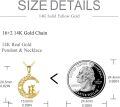 wholesale 14K Gold Moon & Cats Pendant Necklace for Women Cat Lovers Gifts Jewelry-0-2