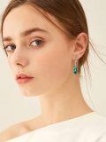 TOUPOP 925 Sterling Silver Enamel Teardrop Dangle Earrings Women Gifts-0-1