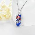 wholesale Sterling Silver Mushroom Necklace with Snail Pendant Gift for Women-0-19
