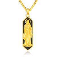 wholesale 925 Sterling Silver Gold Plated Virgin Mary Pendant Necklace-St Maria Goretti