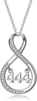 wholesale Sterling Silver Angel Number Necklace Hypoallergenic Spiritual Pendant Gift for Women-0-0