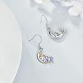 wholesale 925 Sterling Silver Unicorn Moon Dangle Drop Earrings for Women Girls Mom Daughter Gift-0-3