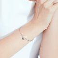 wholesale 925 Sterling Silver Bee Charm Anklet for Women-0-1