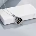 TOUPOP Sterling Silver Wolf Horse Necklace Animal Jewelry Gift-0-2