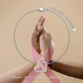 wholesale TOUPOP Breast Cancer Bracelet 925 Sterling Silver Breast Cancer Jewelry Breast Cancer Gifts For Women -0-1