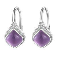 wholesale 925 Sterling Silver Celtic Teardrop Filigree Earrings Jewelry Gifts for Women-Amethyst Drop Earrings