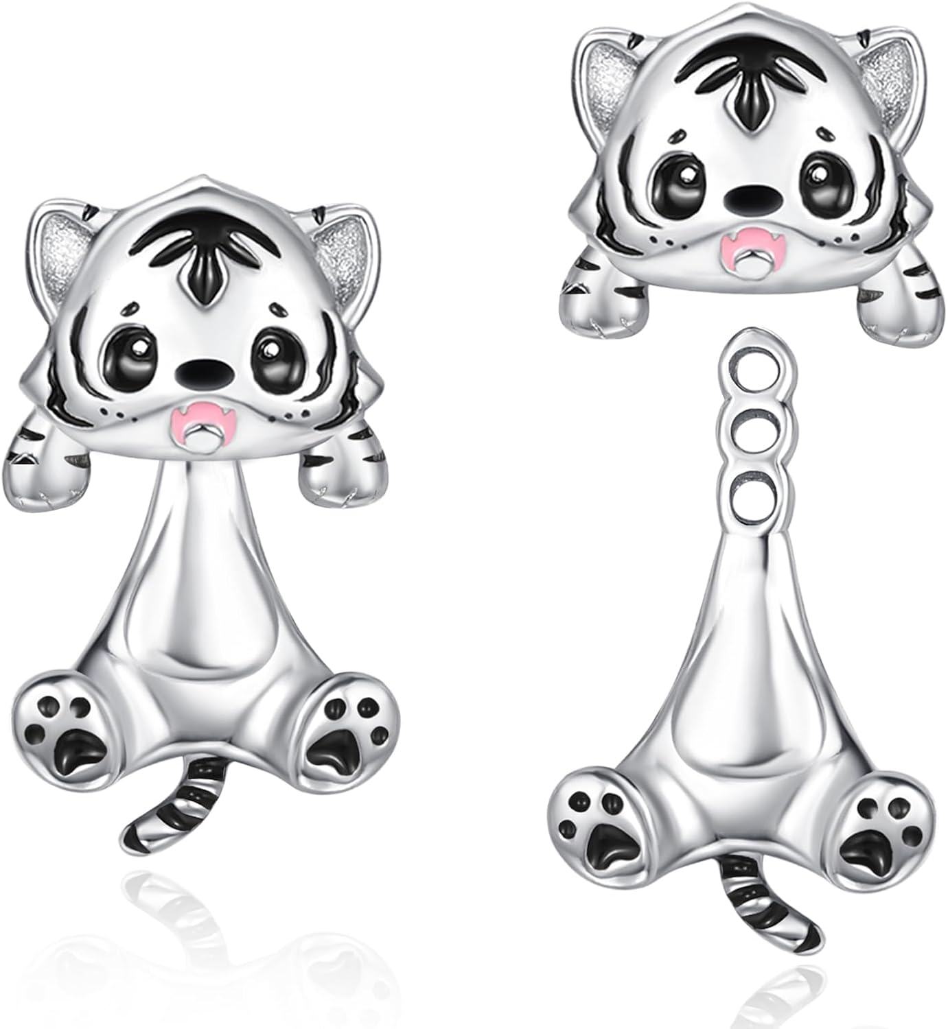 wholesale 925 Sterling Silver Tiger Cub Stud Earrings for Girls and Women - Hypoallergenic s-0-0