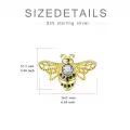 TOUPOP Sterling Silver Opal Animal Stud Earrings Wolf Narwhal Frog Bee Butterfly Sea Turtle-0-4