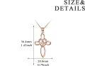 wholesale Gold 14K Gold Celtic Knot Cross Infinity Love Heart Pendant Necklace-0-23