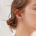 wholesale 925 Sterling Silver Cat Moon Star Stud Earrings for Women-0-5