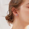 wholesale 925 Sterling Silver Cat Moon Star Stud Earrings for Women-0-5