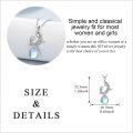 wholesale 925 Sterling Silver Moonstone Mother Daughter Pendant Necklaces Gifts for Women-0-4