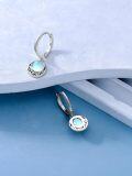 wholesale 925 Sterling Silver Celtic Knot Moonstone Drop Earrings - Halloween Gift for Her-0-5