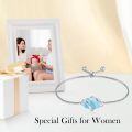 wholesale 925 Sterling Silver Abalone Shell Square Charm Adjustable Bolo Bracelet for Women-0-99
