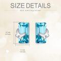 wholesale TOUPOP Butterfly Stud Earrings For Women 925 Sterling Silver Blue Crystal Butterfly Earrings Jewelry Gifts For Her Daughter Sister Mom Girlfriend Wife Birthday Christmas Gifts -0-3