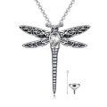 wholesale 925 Sterling Silver Dragonfly Urn Pendant Necklace Turquoise Stone Oxidized Memorial Jewelry-0-0