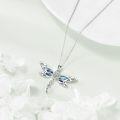 wholesale 925 Sterling Silver Abalone Shell Inlay Celtic Knot Dragonfly Pendant Necklace for Women Nature Lovers' Gift-0-1