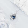 wholesale 925 Sterling Silver Heart Pendant Necklace Wholesale Gold Plated-0-181