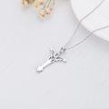 wholesale 925 Sterling Silver Guardian Angel Wing Heart Pendant Necklace for Women s-0-4