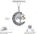wholesale 925 Sterling Silver Owl Moon Tree of Life Keepsake Pendant Necklace w/Filler Kit-0-1