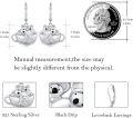 wholesale 925 Sterling Silver Tea Cup Koala Dangle Earrings for Women Girls Gift 925 Sterling Silver Jewelry Accessories-0-4