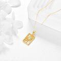 wholesale 14K Gold Celestial Sun Moon Star Pendant Necklace for Women-0-2
