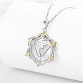 wholesale 925 Sterling Silver Citrine 7 Chakra Pendant Necklace for Women-0-1